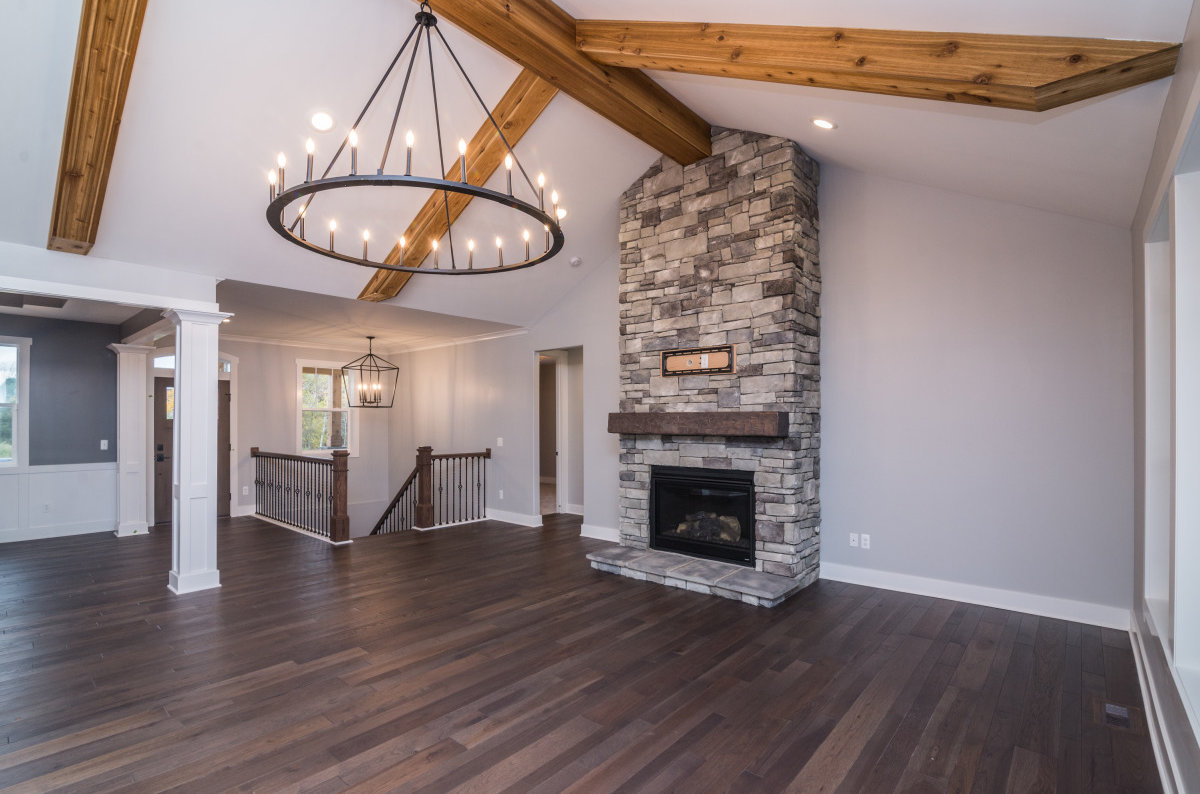 Walkout Custom Ranch with Finished Basement - Fireplace